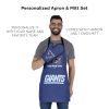 [Personalization Only] NY Giants Apron & BBQ Mitt Set