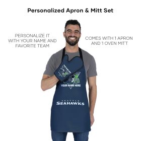 [Personalization Only] Seahawks Apron & BBQ Mitt Set