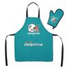 [Personalization Only] Dolphins Apron & BBQ Mitt Set